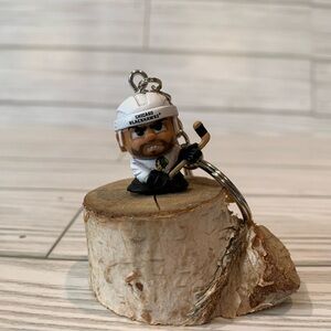 Teeny Mates Chicago Blackhawks Hockey Player Keychain - White